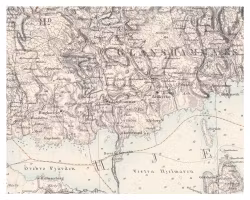 Historisk karta över Glanshammar, år 1859