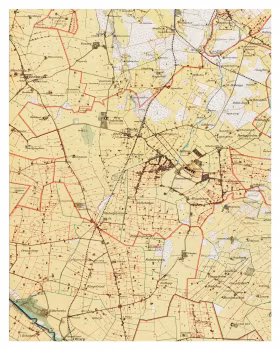 Historisk karta över Ekeby, år 1912