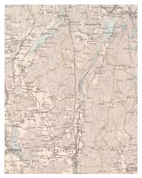 Historisk karta över Skyttorp och Vattholma, år 1880