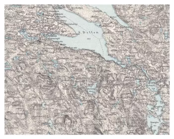 Historisk karta över Bobygden, år 1900