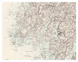 Historisk karta över Kungshamn, år 1858