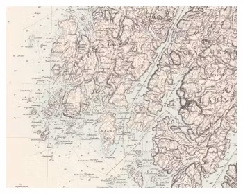 Historisk karta över Kungshamn, år 1858