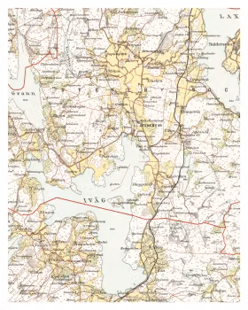 Historisk karta över Steneby, år 1894