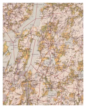 Historisk karta över Gällstad, år 1897