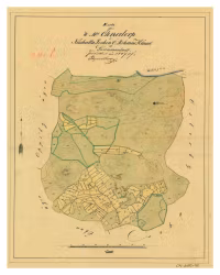 Historisk karta över Öknatorp, år 1847