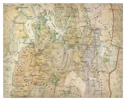 Historisk karta över Hammar, år 1864-1867
