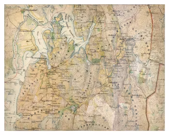 Historisk karta över Hammar, år 1864-1867