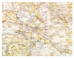 Historisk karta över Katrineholm, år 1899