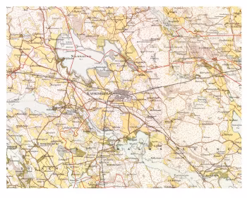 Historisk karta över Katrineholm, år 1899