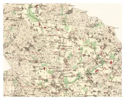 Historisk karta över Hagby (Uppland), år 1860