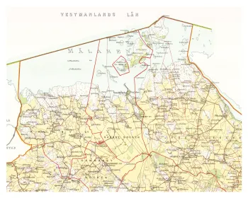 Historisk karta över Sundbyholm, år 1898