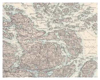Historisk karta över Värmdö, år 1877
