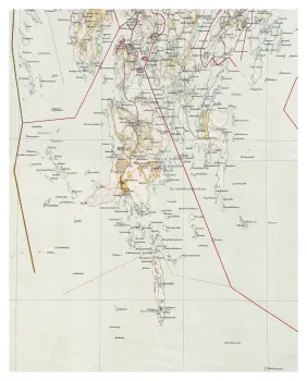 Historisk karta över Torö och Landsort, år 1906