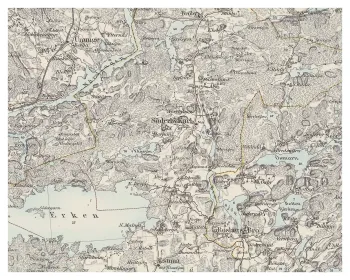 Historisk karta över Söderbykarl, år 1875