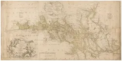 Historisk karta över Mälaren, år 1739