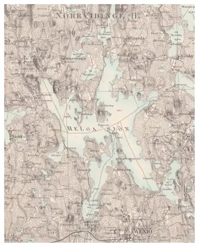 Historisk karta över Helgasjön, år 1873