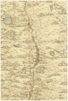 Historisk karta över Malung, år 1678