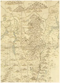 Historisk karta över Sälen, år 1678