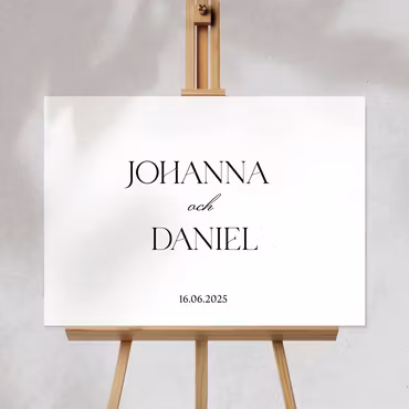 Välkomstskylt - Johanna