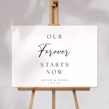 Välkomstskylt - Our Forever