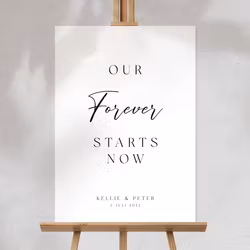 Välkomstskylt - Our Forever