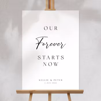 Välkomstskylt - Our Forever