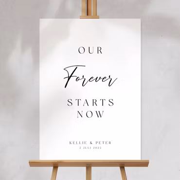 Välkomstskylt - Our Forever