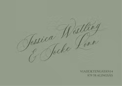 Kuvert Eukalyptus med Adresstryck - Jessica