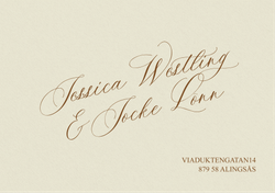 Kuvert Ivory med Adresstryck - Jessica