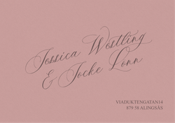 Kuvert Lightblush med Adresstryck - Jessica