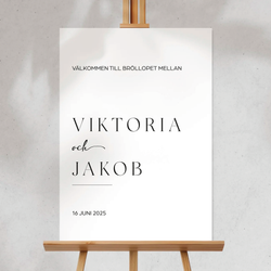 Välkomstskylt - Viktoria