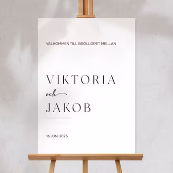 Välkomstskylt - Viktoria