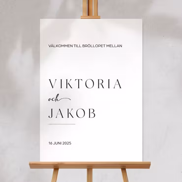 Välkomstskylt - Viktoria