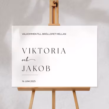 Välkomstskylt - Viktoria