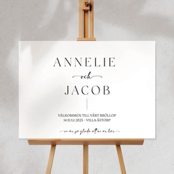 Välkomstskylt - Annelie
