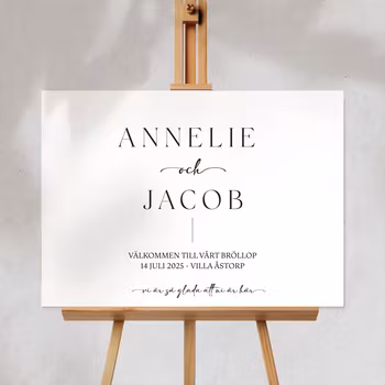 Välkomstskylt - Annelie