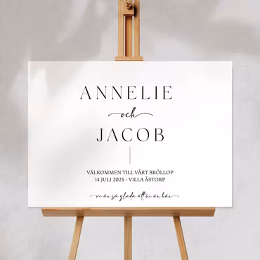 Välkomstskylt - Annelie