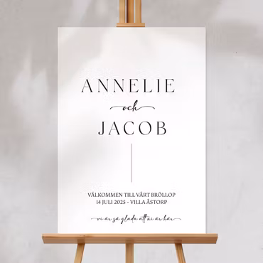 Välkomstskylt - Annelie