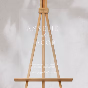 Välkomstskylt - Annelie - Akryl