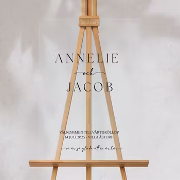 Välkomstskylt - Annelie - Akryl