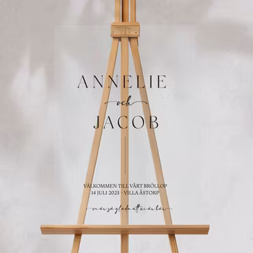 Välkomstskylt - Annelie - Akryl