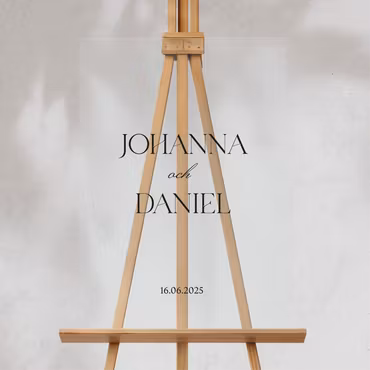 Välkomstskylt - Johanna - Akryl