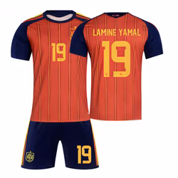 Fotbollströjor Barn - Spanien Lamine Yamal – Tröja och Shorts Set VM 2026