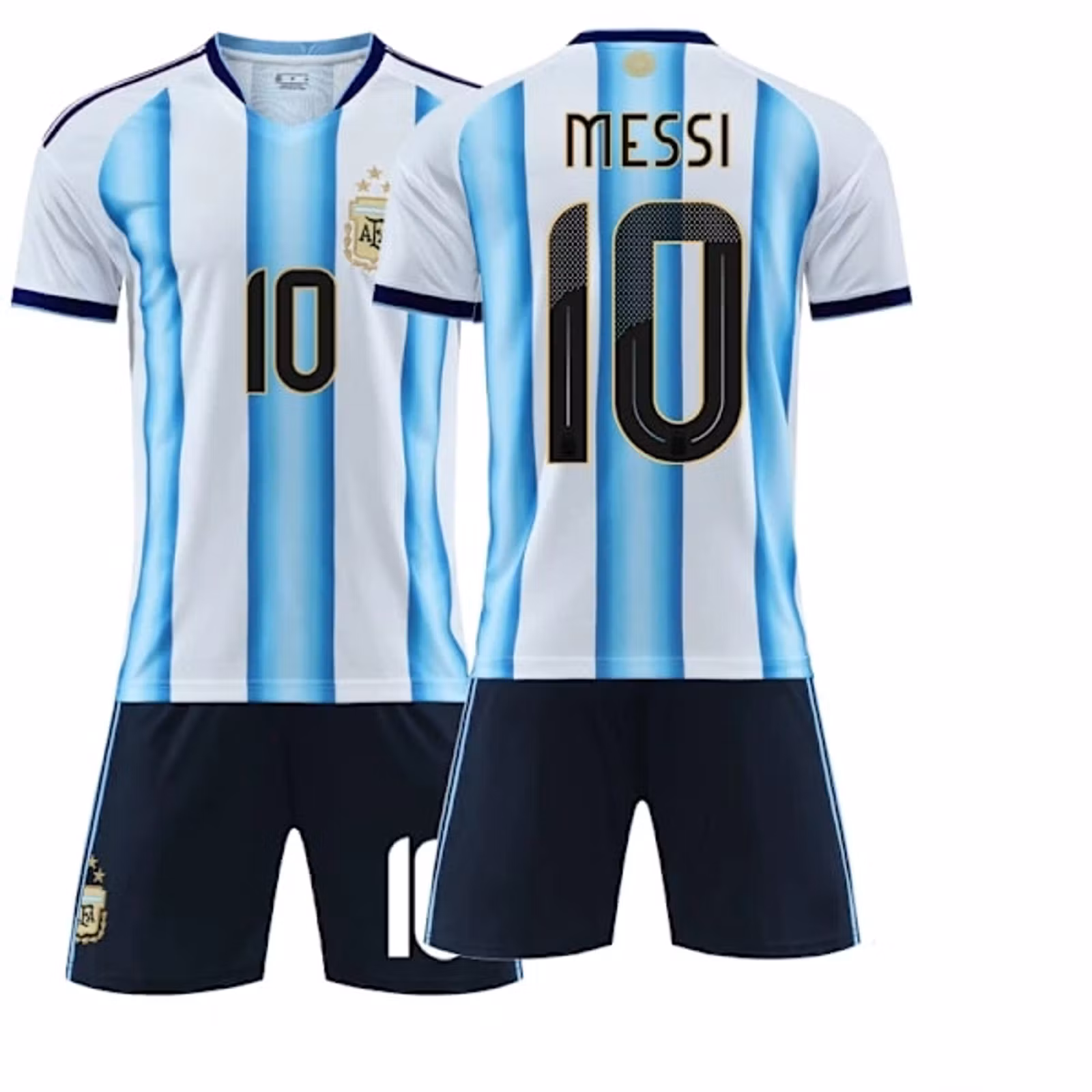 Fotbollströjor Barn - Argentina Messi – Tröja och Shorts Set VM 2026
