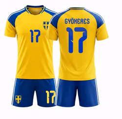 Fotbollströjor Barn - Sverige Gyökeres – Tröja och Shorts Set 2026