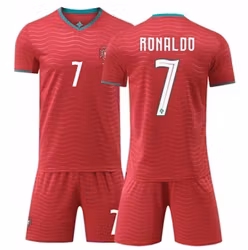 Fotbollströjor Barn - Portugal Ronaldo – Tröja och Shorts Set VM 2026