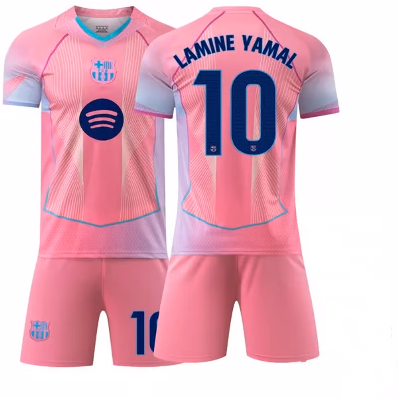 Fotbollströjor för Barn - Barcelona Pink Edition Lamine Yamal – Tröja och Shorts Set (Förbeställning)