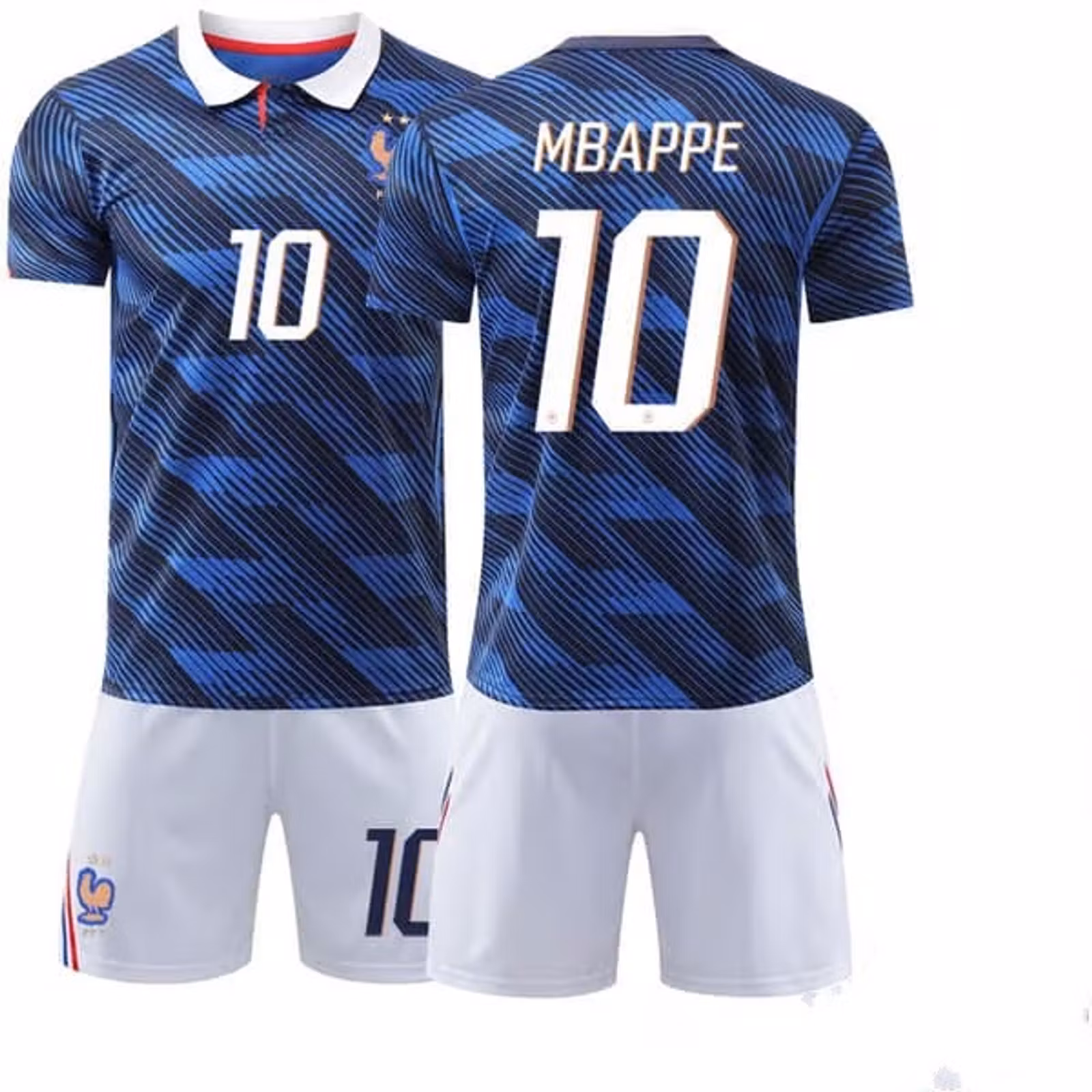 Fotbollströjor Barn - Frankrike Mbappé Hemma – Tröja och Shorts Set VM 2026