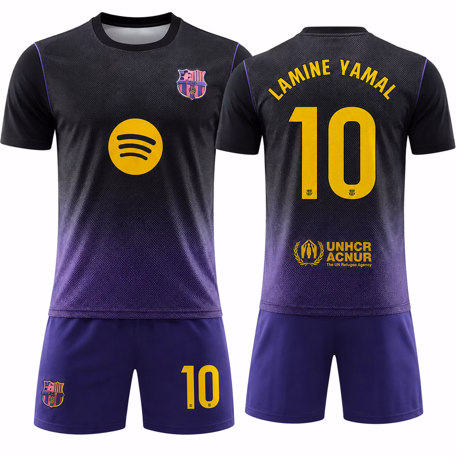 Fotbollströjor för Barn - Barcelona Borta Lamine Yamal – Tröja och Shorts Set 26/27