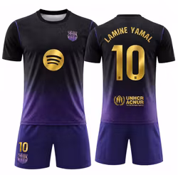 FC Barcelona Lamine Yamal Barntröja Borta 2026/27 – Fotbollströja med shorts för barn